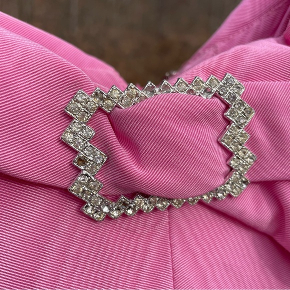 BERGDORF GOODMAN Vintage 60s Pink Mod Dramatic Trapeze Tent Oversized Midi Dress - Picture 3 of 10